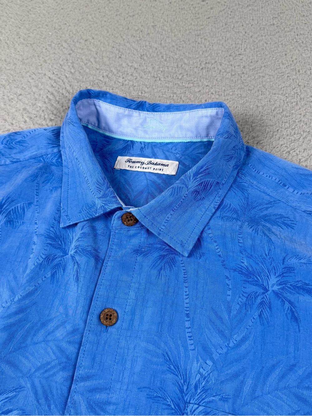 Tommy Bahama The Coconut Point Shirt Mens XL Blue Button Islandzone Beach